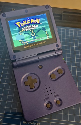 Game boy advance blue - game,